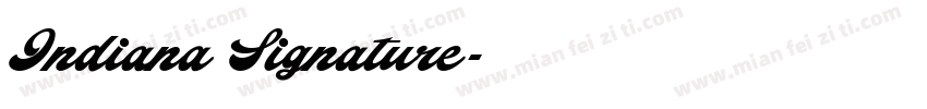 Indiana Signature字体转换